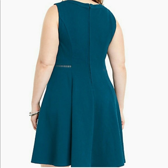 🆕 Torrid • Size 14 • Teal Flare Dress - Picture 3 of 7